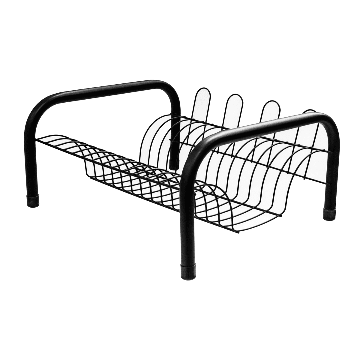 ESCORREDOR DE PRATOS DALLAS COM PORTA COPOS PRETO