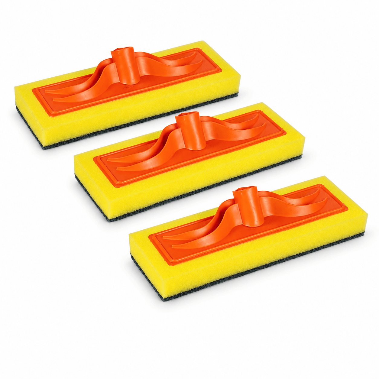 Kit 3 Limpa Azulejo Esponja Com Encaixe Para Cabo