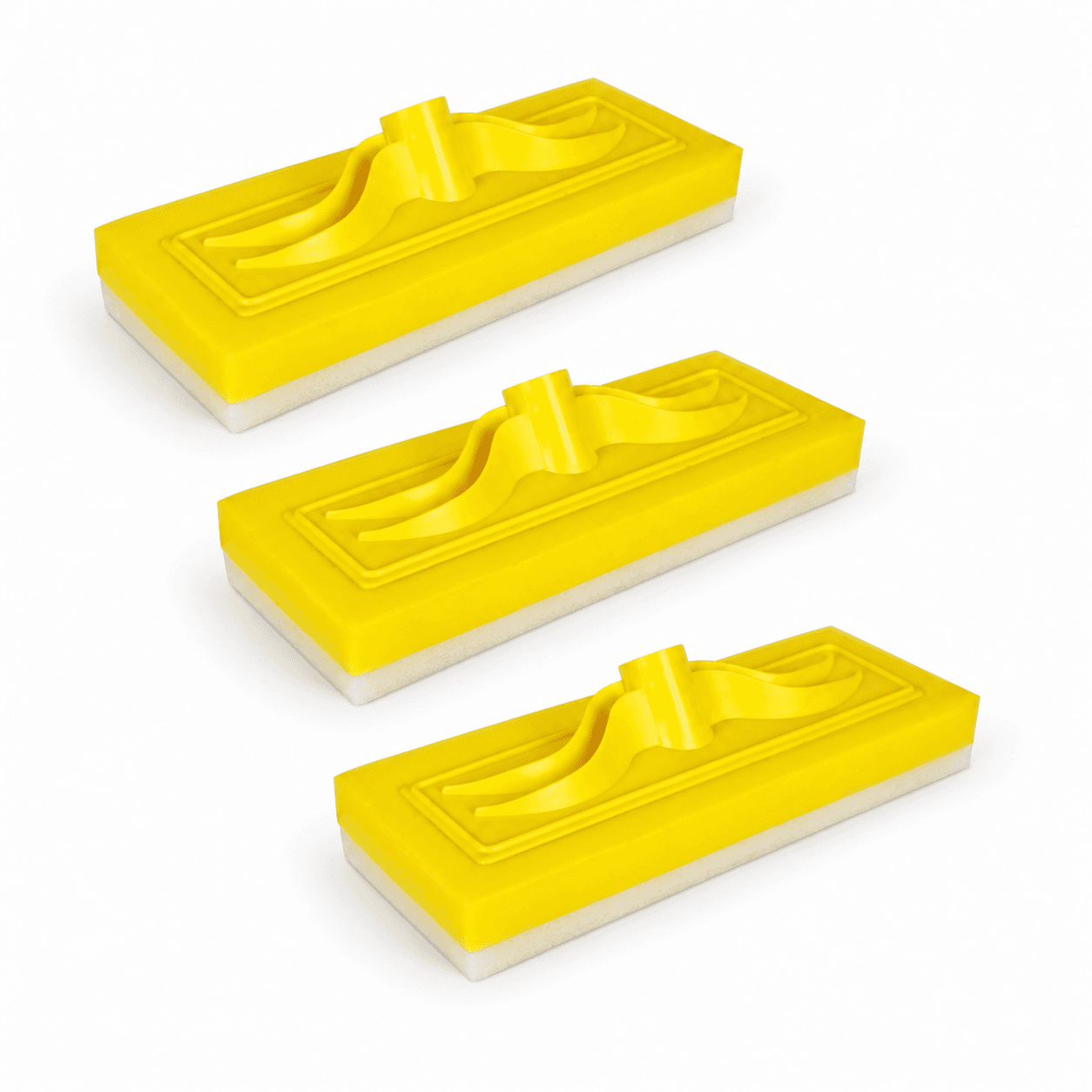 Kit 3 Limpa Vidro Esponja Com Encaixe Para Cabo 25cm