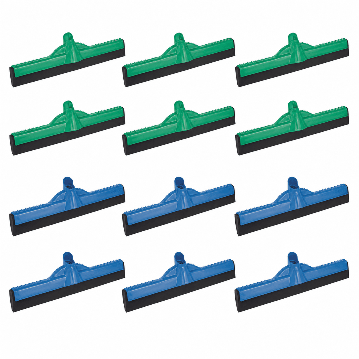 Kit 12 Rodo 30cm EVA Preto Sem Cabo Banheiro Limpeza