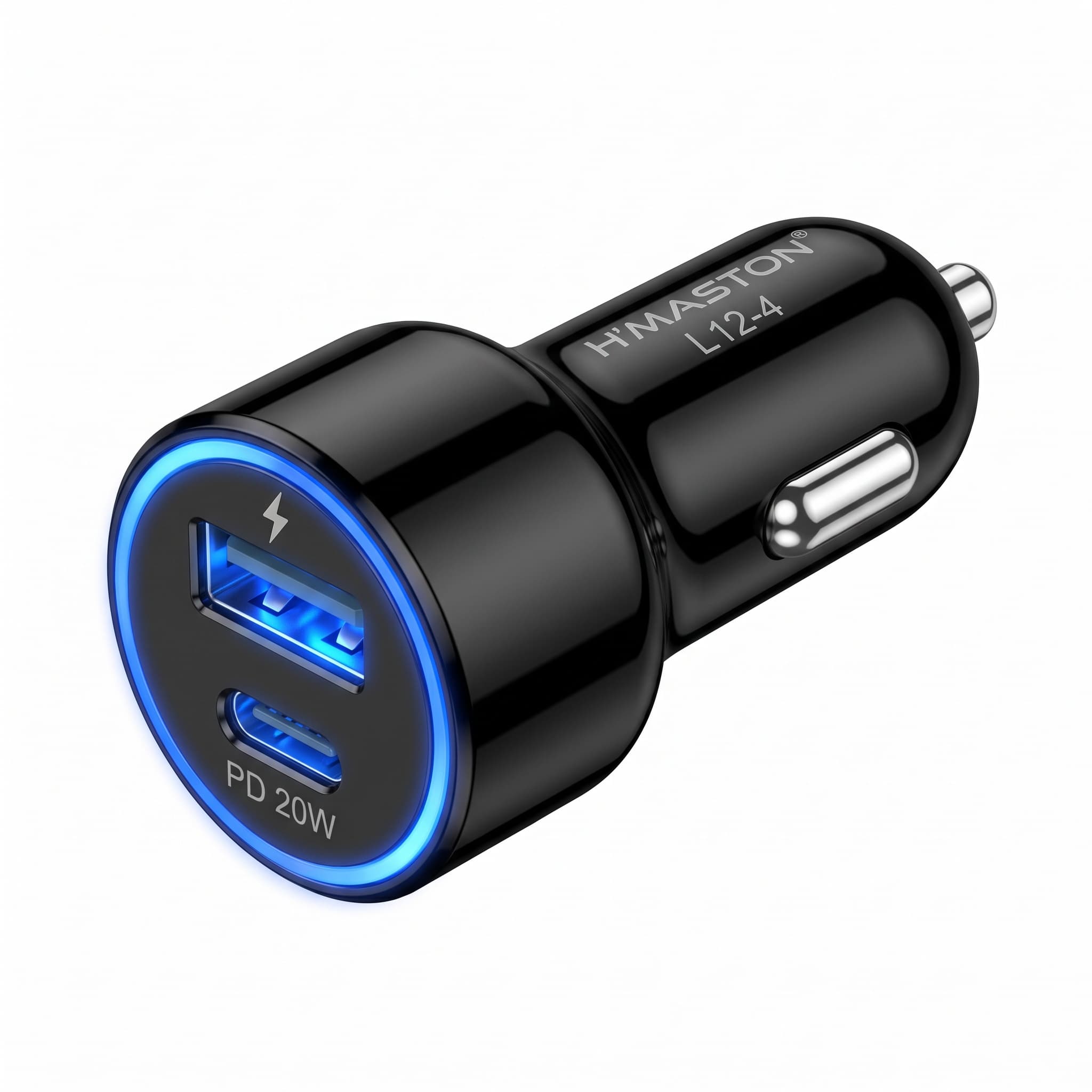 Carregador Veicular H'Maston L12-4 35W USB e Tipo-C Carga Rápida