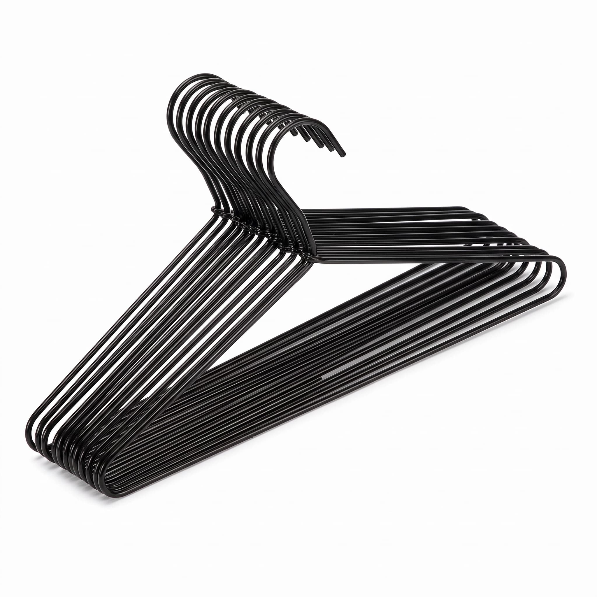 Cabide Infantil Preto Arame - Kit com 12 Unidades