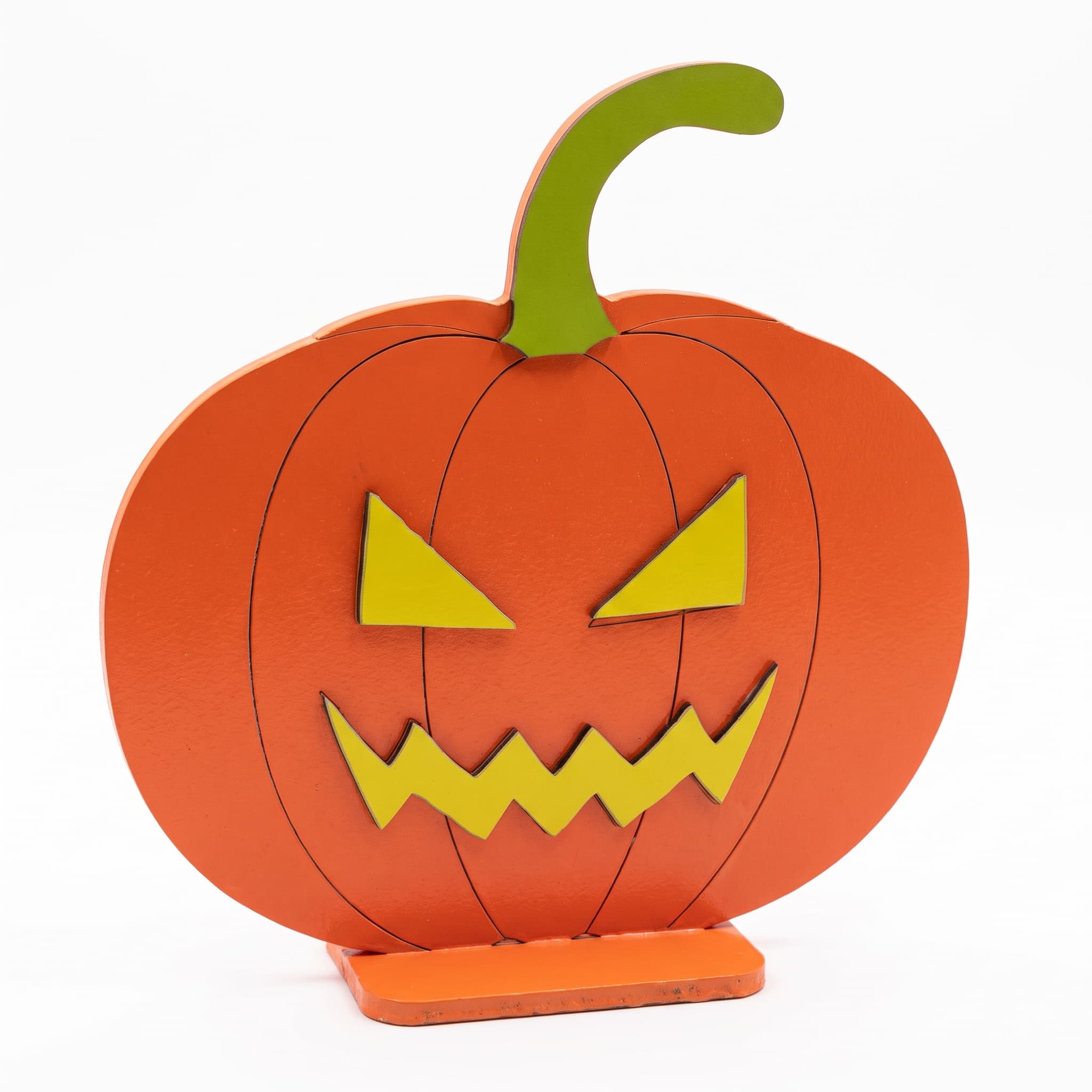 Enfeite Abóbora Halloween MDF com Base Decoração de Mesa