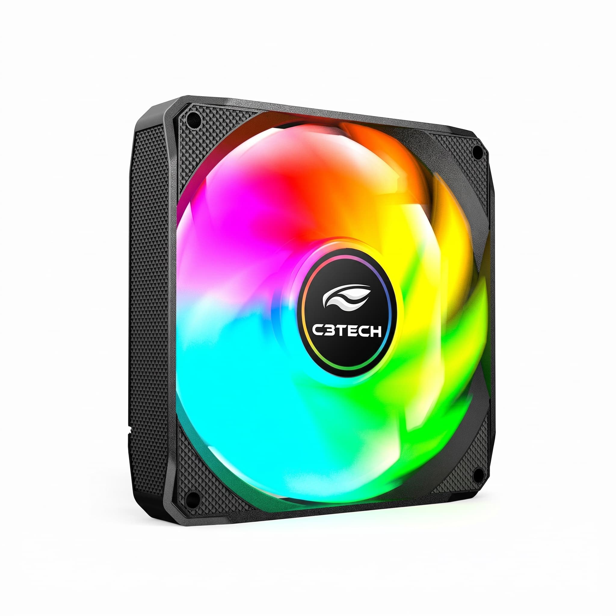 Cooler Fan C3Tech F9-L180BKM 12cm RGB Molex para Gabinete