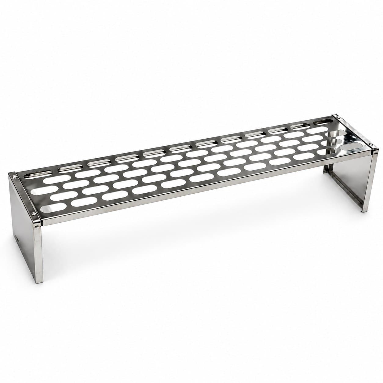 Grelha Descanso Hambúrguer Inox 90x18cm Para Chapa Lanche