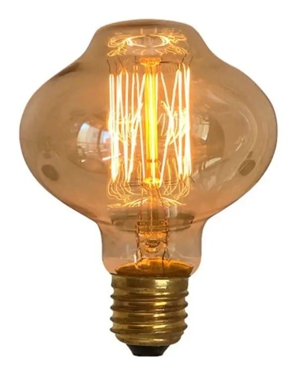 Lâmpada L80 Filamento de Carbono BR85 Retrô Vintage 40W E27