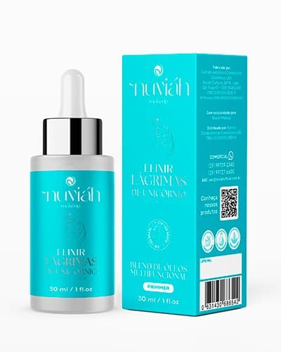 Primer Facial Multifuncional Elixir Lágrimas de Unicórnio Nuviáh 30ml Óleo Iluminador