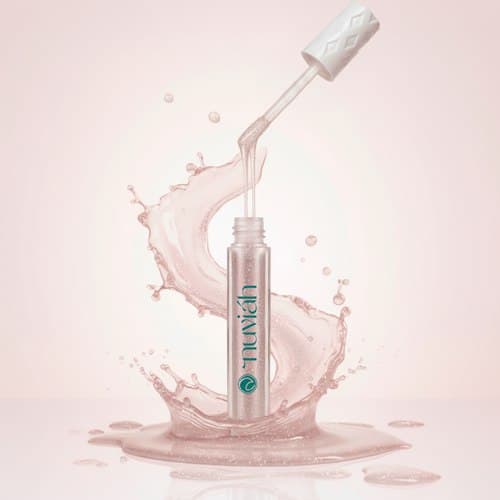 Gloss Labial Cristal Glow Efeito Plump Nuviáh 4,5ml