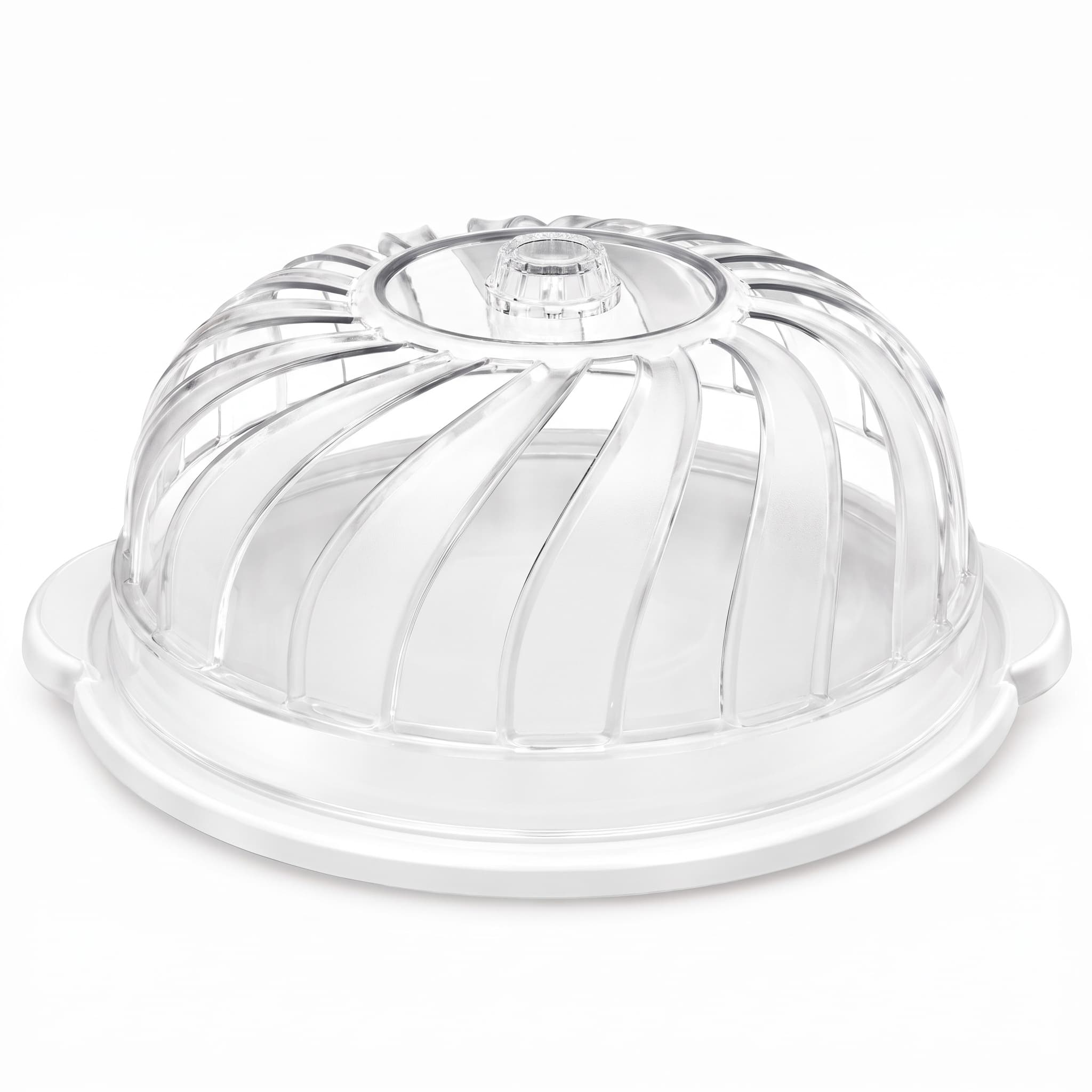 Boleira de Plástico com Tampa Transparente 33cm