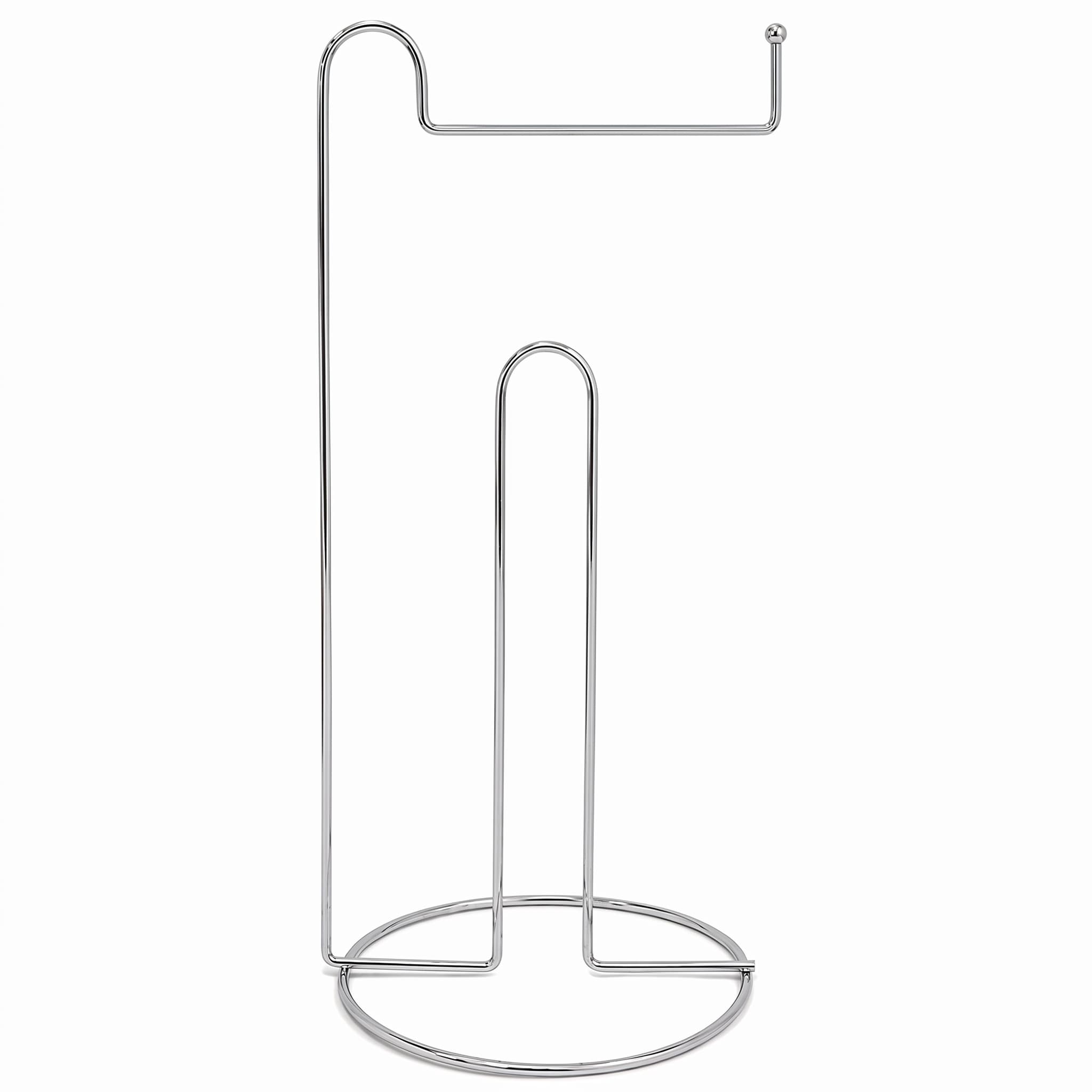Suporte Porta Papel Higiênico de Piso Aramado para 3 Rolos 35cm