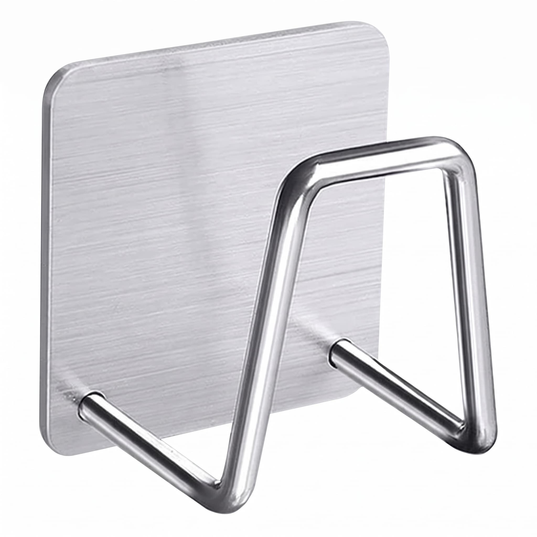 Suporte Multiuso Aramado Autoadesivo 5x4,5cm Prata