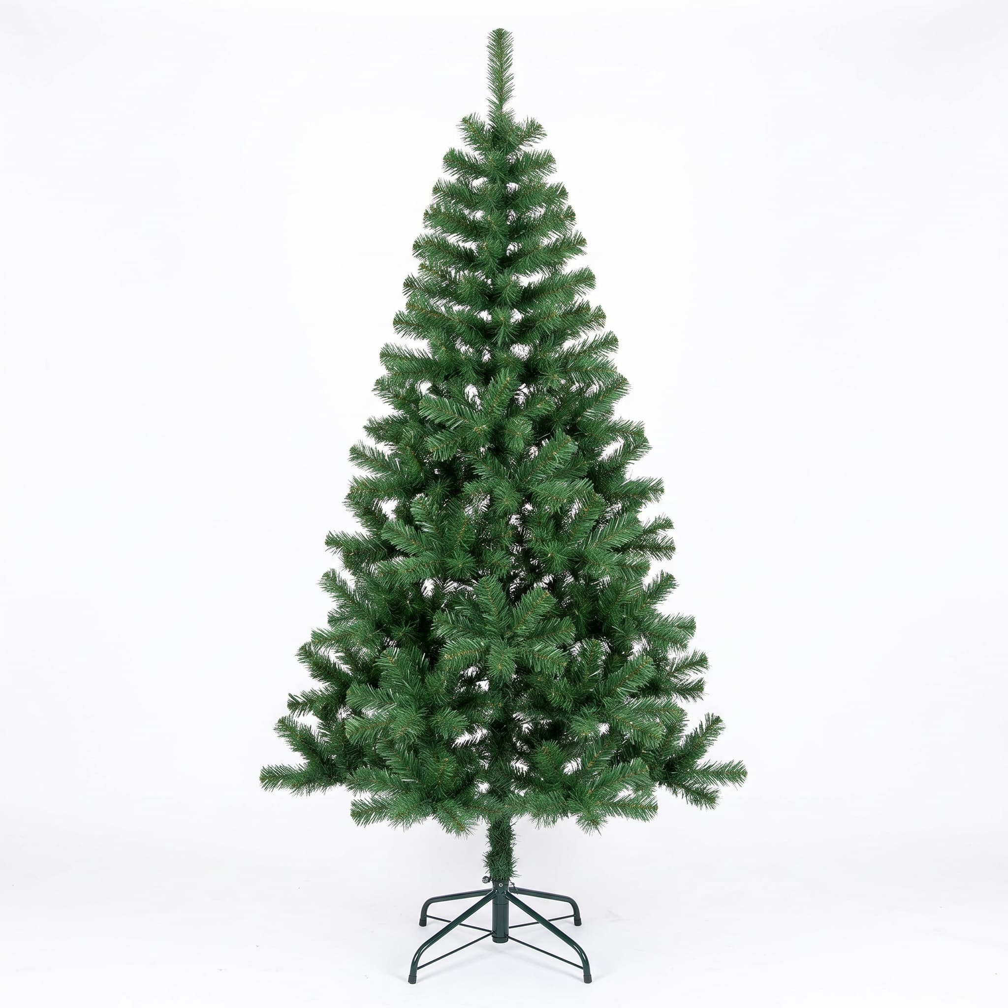 Árvore de Natal 2,10m Verde 450 Galhos Pé de Metal