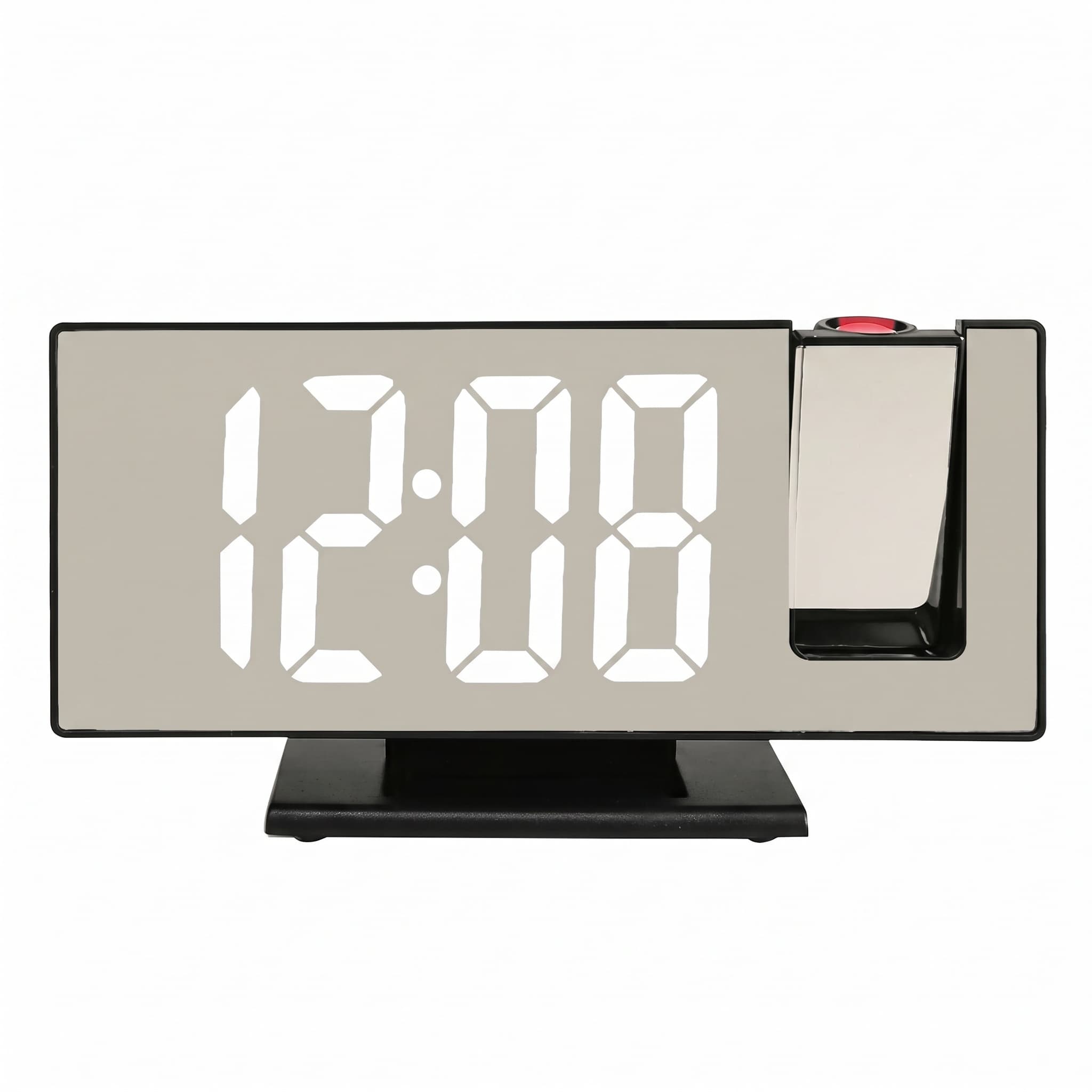 Relógio de Mesa Despertador Digital com Projetor e Termômetro 18,5x9,5cm