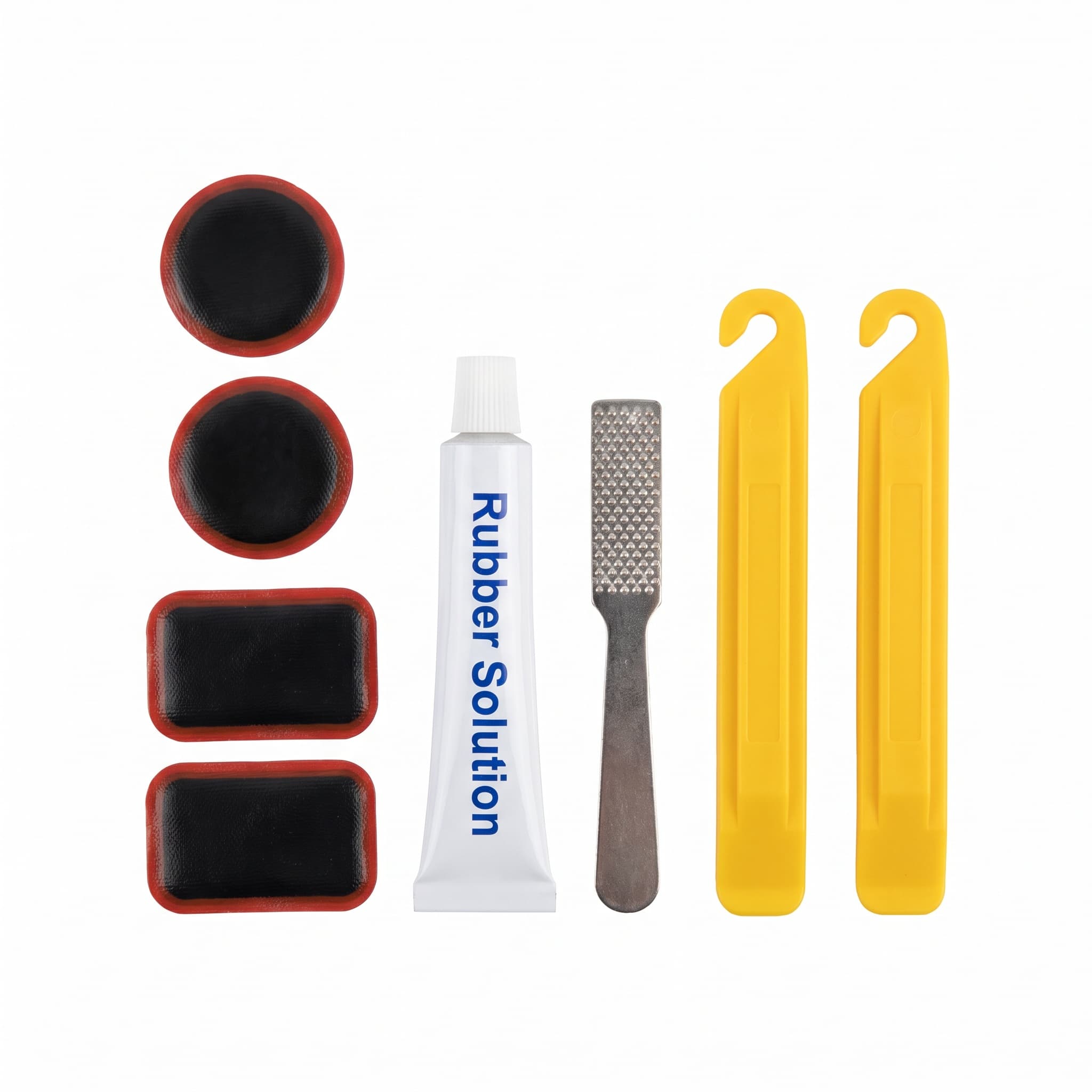 Kit Reparo para Pneu de Bicicleta com Cola e Lixa 8 Peças