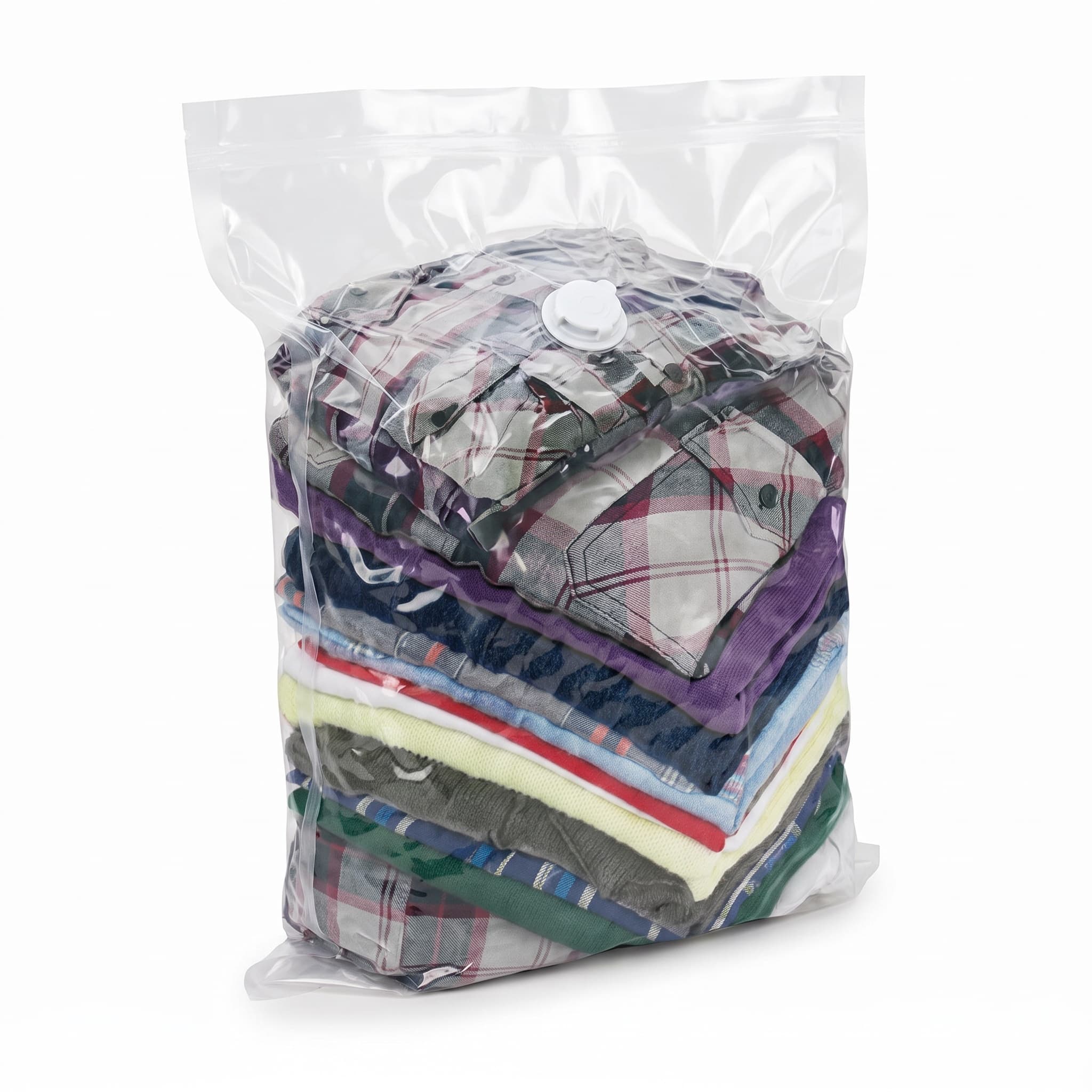 Saco a Vácuo 60x80 cm para Guardar Roupas, Toalhas e Almofadas Clink