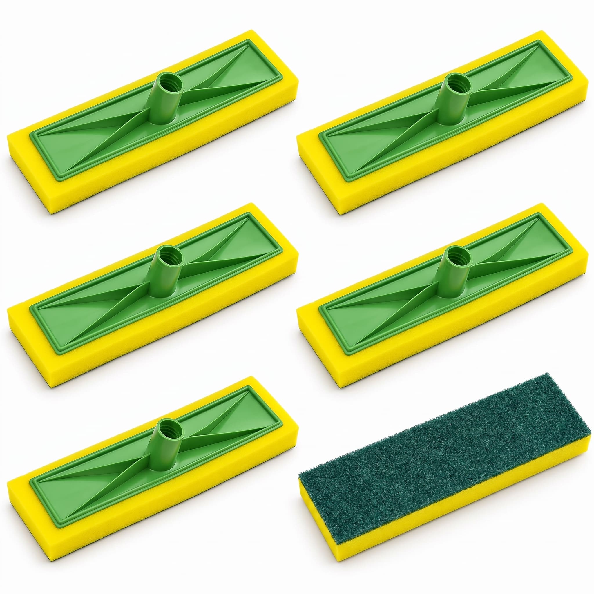 Kit 6 Mops Limpa Lava Azulejo sem Cabo 25x7,5 cm Esponflora