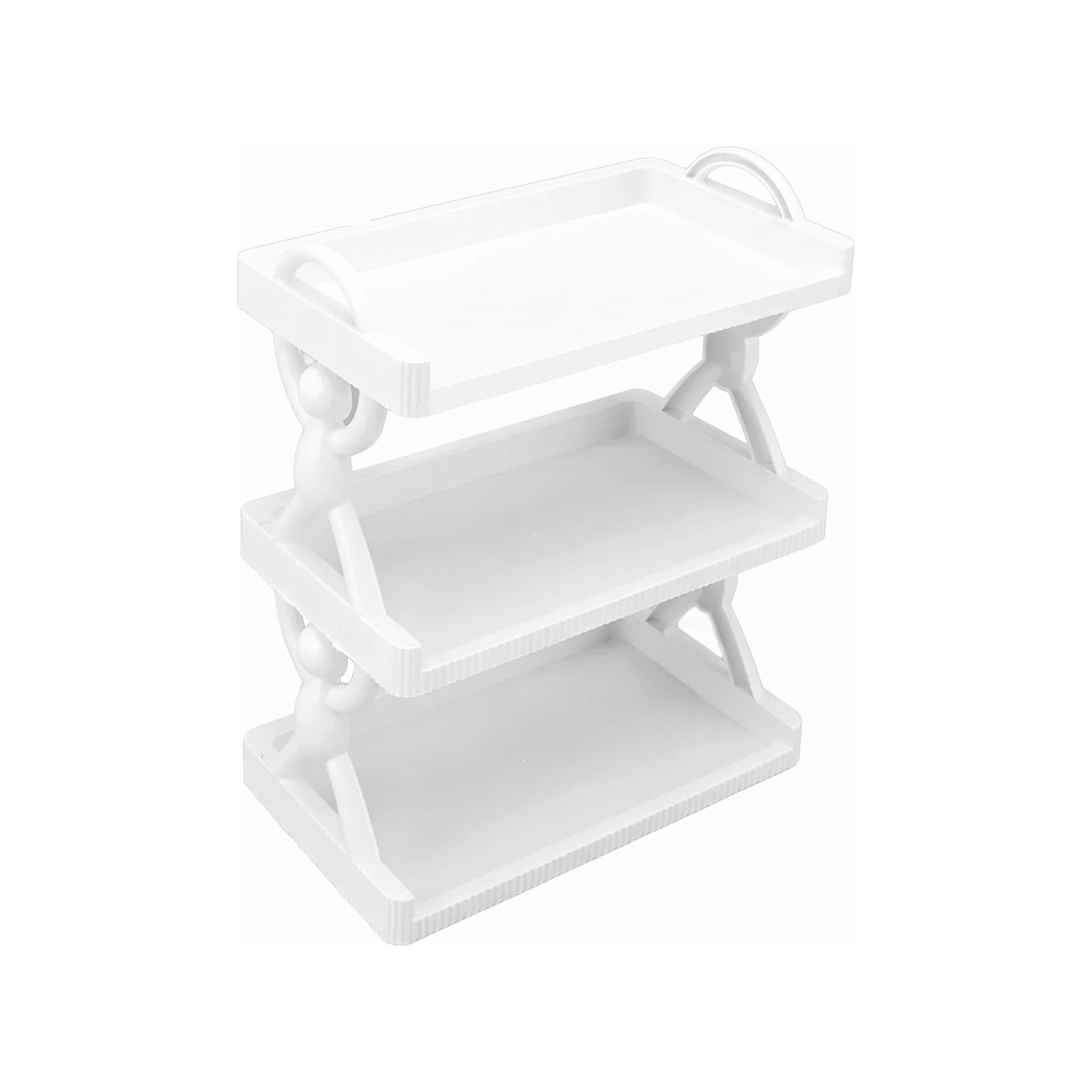Organizador Prateleira Retangular Tripla Branca 34x25x15 cm Bons Cheff