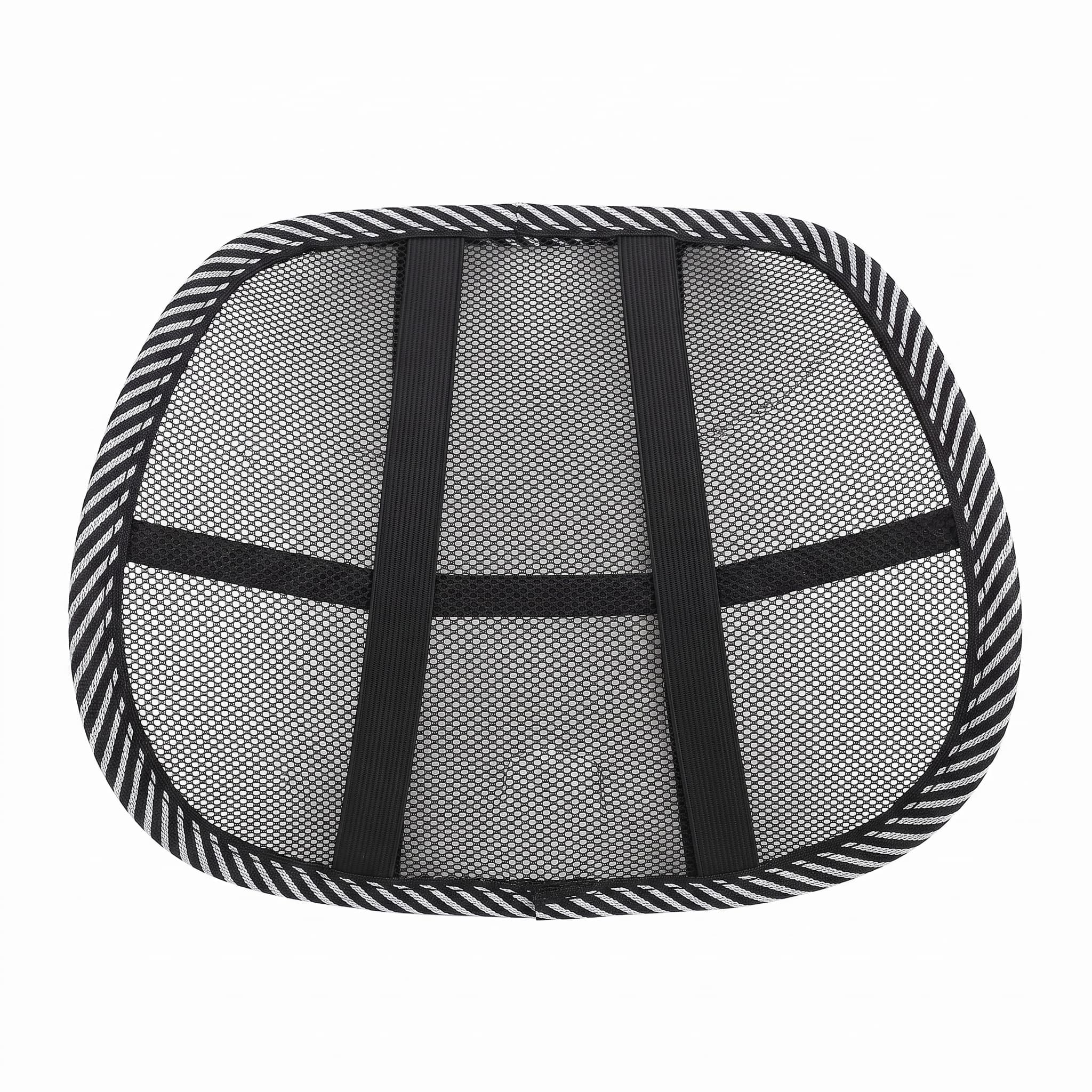 Encosto Lombar para Cadeira e Banco Automotivo Preto 37x39 cm Bons Cheff