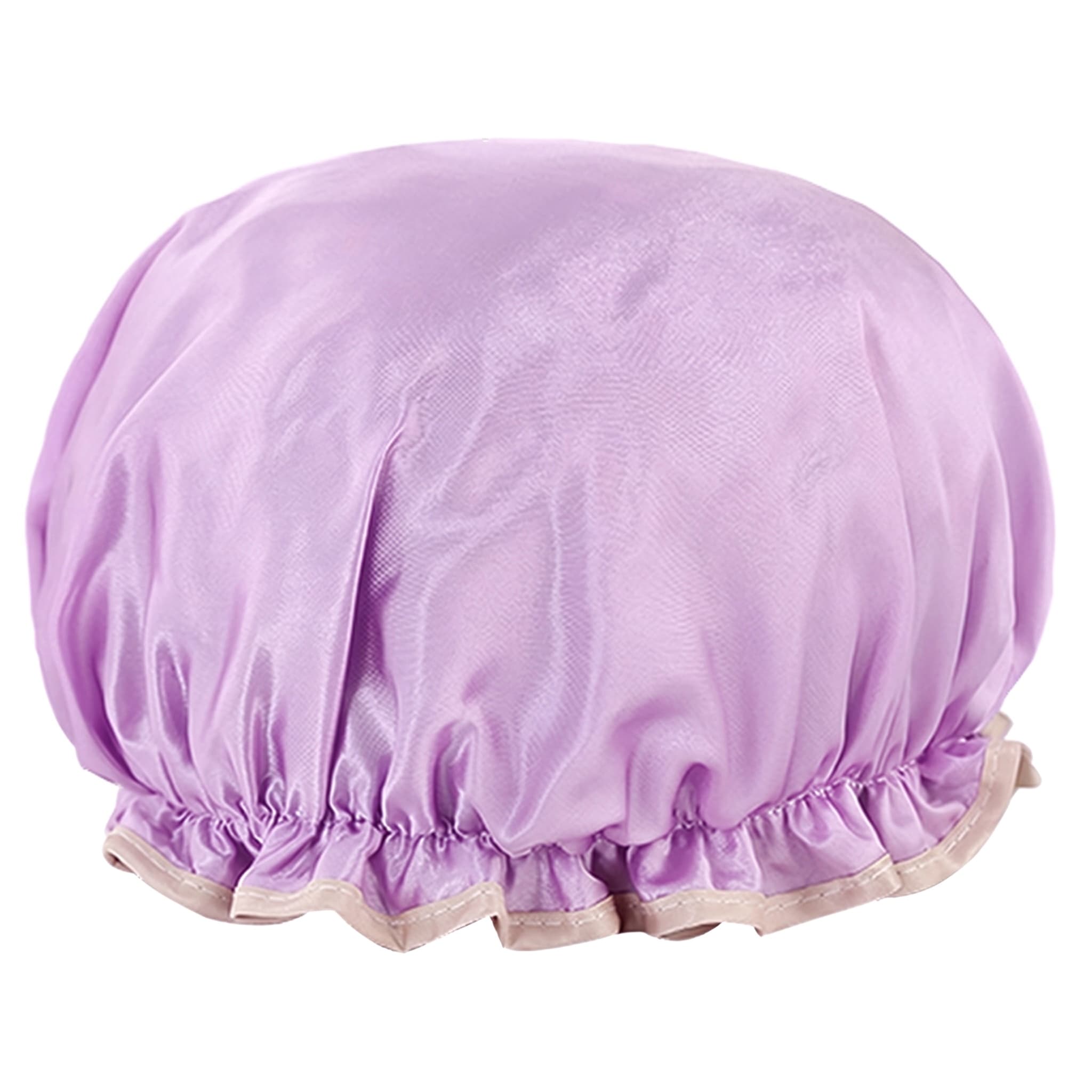 Touca de Banho de Cetim Poliéster Lisa Colors 25 cm de Diâmetro na Bolsa Monaliza Import