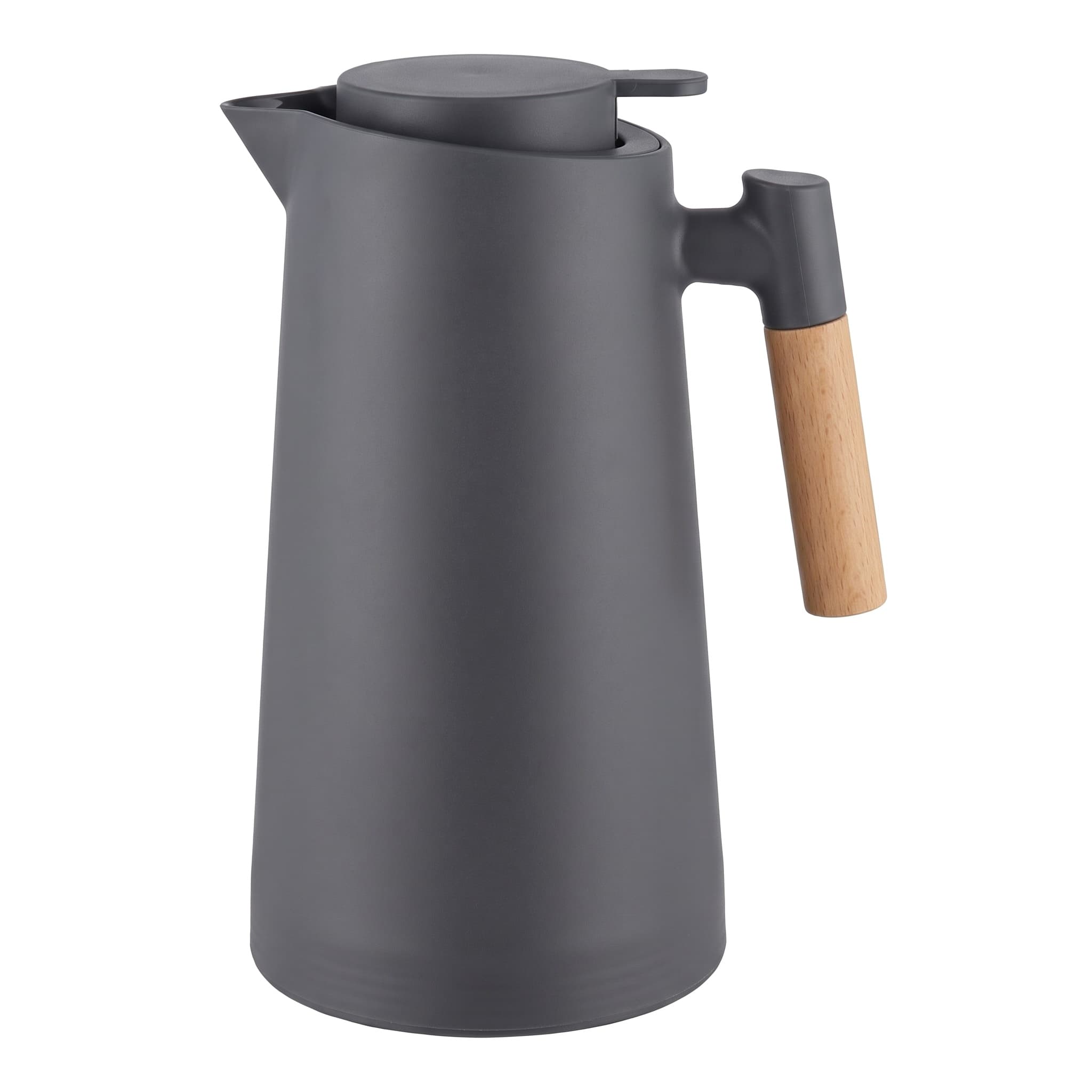 Garrafa Térmica com Ampola de Vidro e Cabo de Madeira 1 L Fu Xing