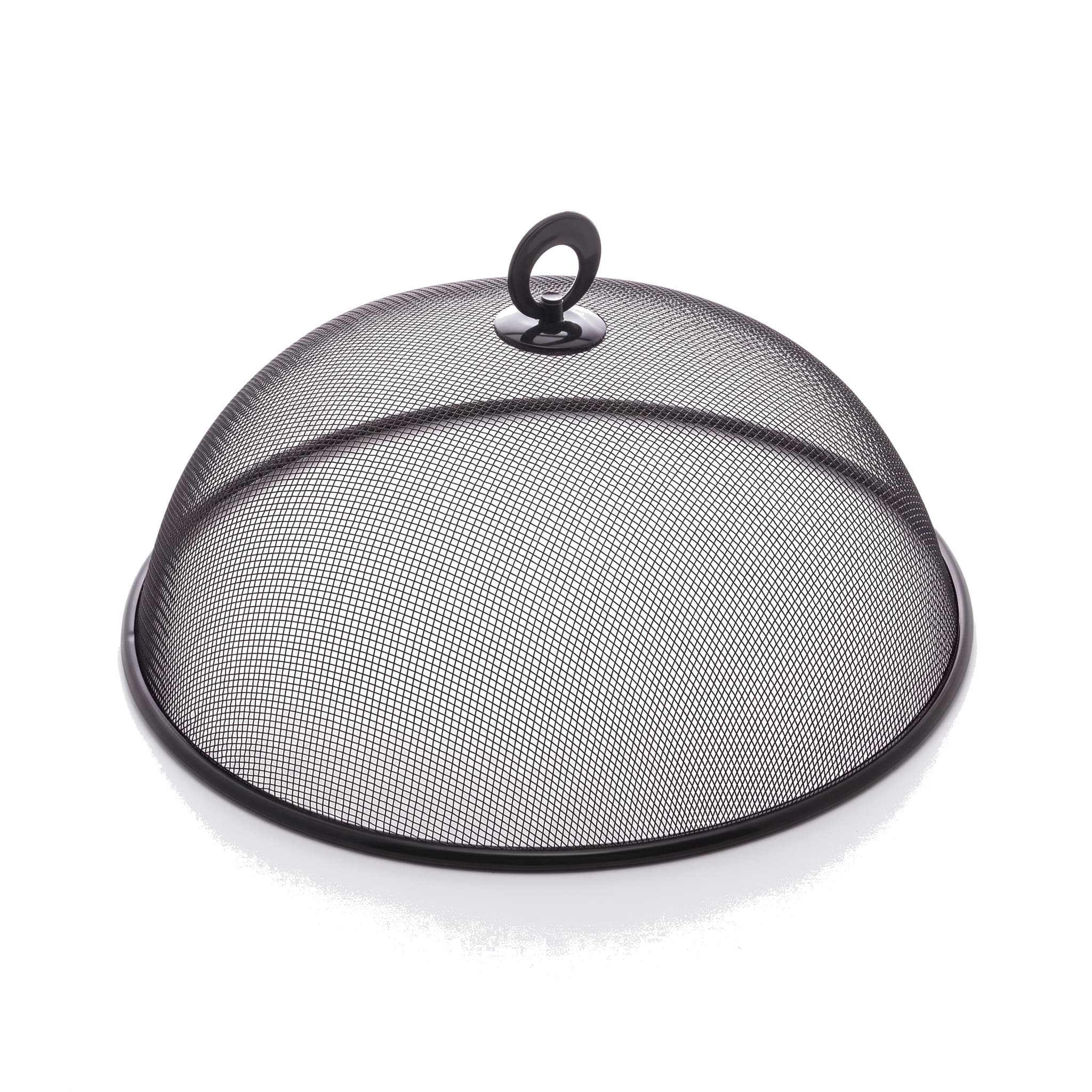 Tampa Protetora de Metal com Tela para Alimentos e Alça de Plástico 11x30 cm Fu Xing