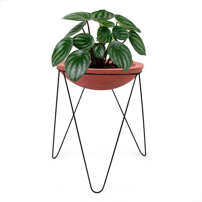 SUPORTE VASO TRIPÉ GRANDE PRETO