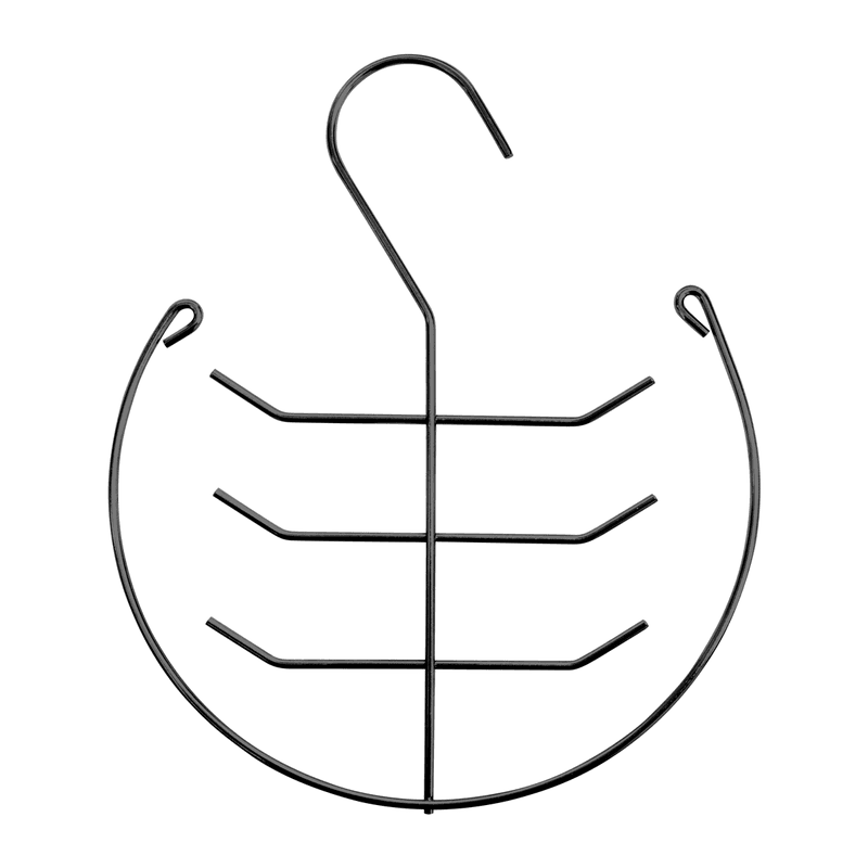 CABIDE SUPORTE CINTO E GRAVATA PRETO