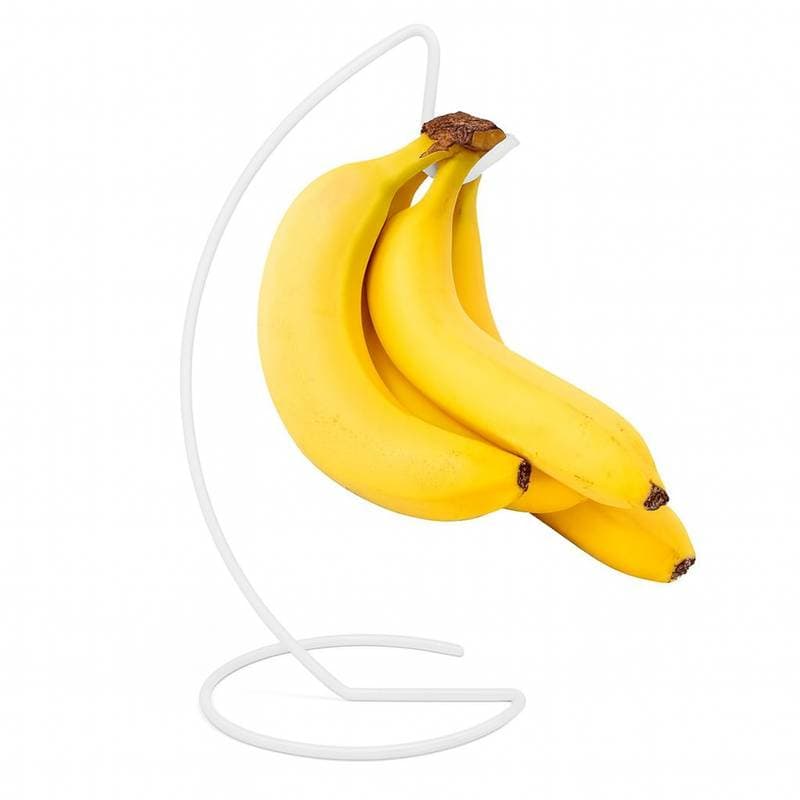 SUPORTE EM ARAMADO PARA PENCA DE BANANAS OU ACESSÓRIOS BRANCO