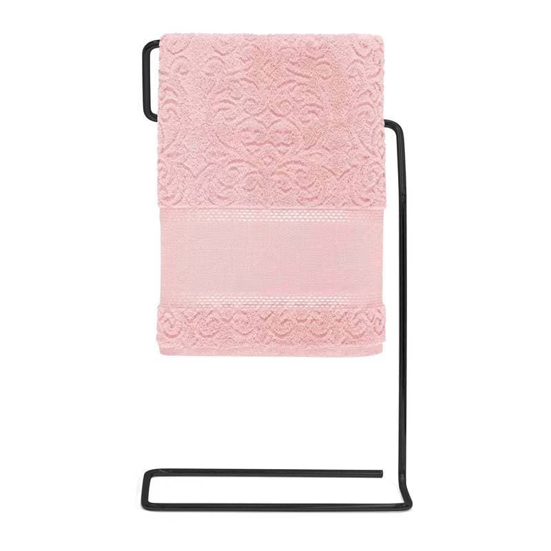 PORTA TOALHA DE ROSTO BANCADA LUXO PRETO