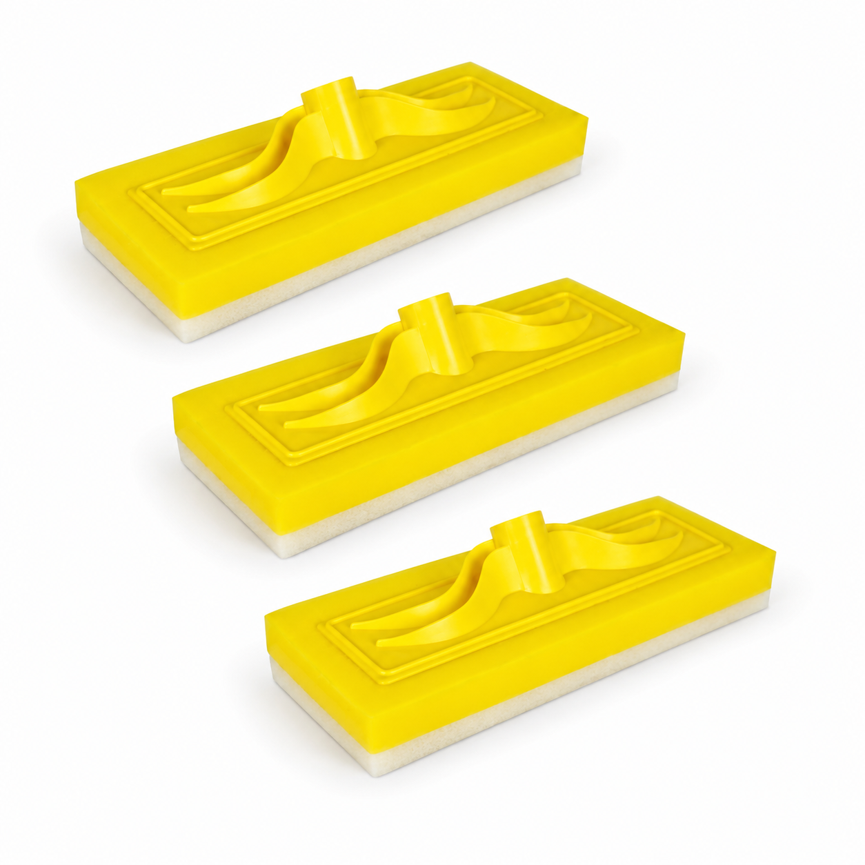 Kit 3 Limpa Vidro Esponja Com Encaixe Para Cabo 25cm